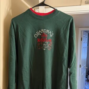 Green Grandma's Little Mistletoes Sweatshirt